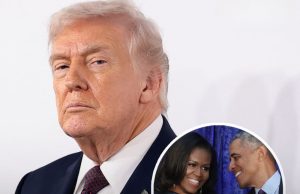 Trump slammed for posting ‘vi:le’ video on Truth Social depicting Barack and Michelle Obama as monkeys