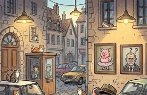 A blonde was out driving her car