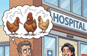 A patient suffering from delusions believed he was a grain of wheat