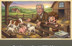 Grandpa Was Showing Johnny Around The Farm. This Is Hilarious.