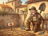 An Elderly Italian Man Living Alone.