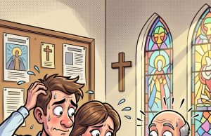 A young newlywed couple wanted to join a church.