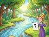 A blonde once got lost near a river.