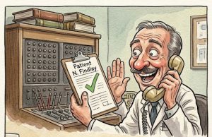 A sweet old lady called St. Joseph’s Hospital.